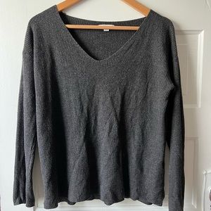 Ribbed Grey Sweater